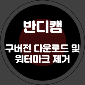 반디캠 구버전 다운로드