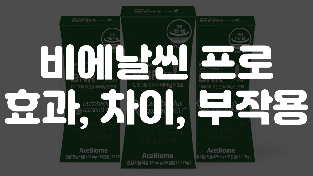 비엔날씬 프로 효능, 차이, 복용법, 부작용 1 비엔날씬 프로 효능 차이 부작용 이미지