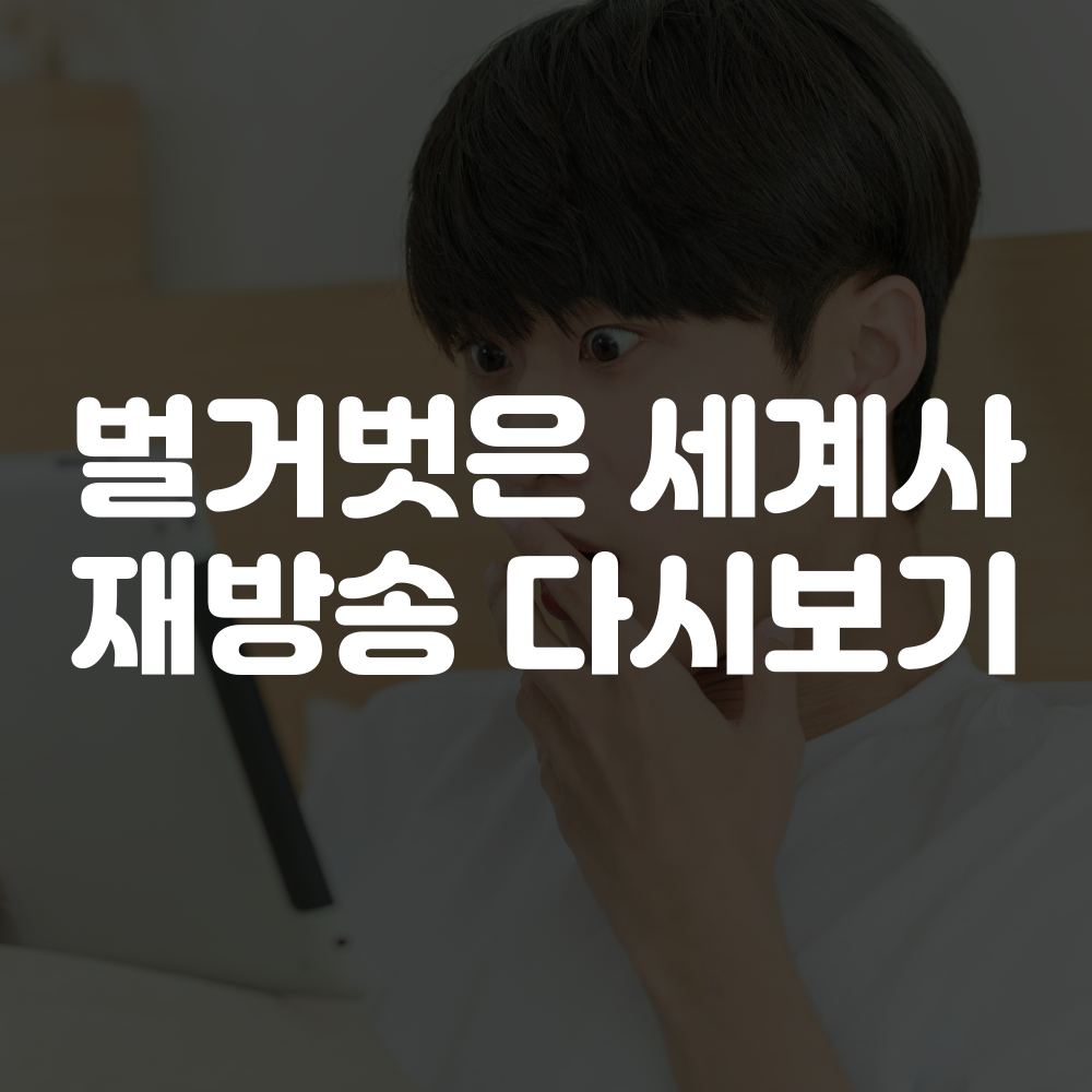 벌거벗은 세계사 재방송 다시보기, 보러가기 이미지