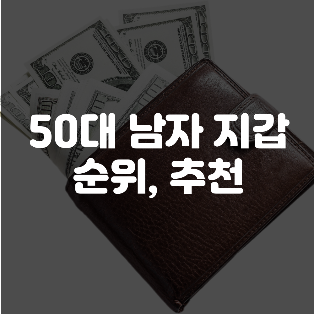50대 남자 지갑 순위, 추천