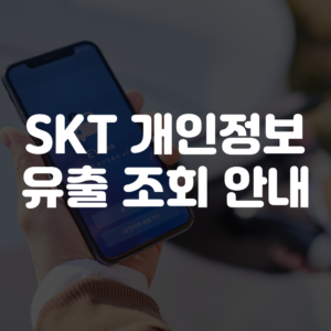 SKT 개인정보 유출 여부 조회 방법