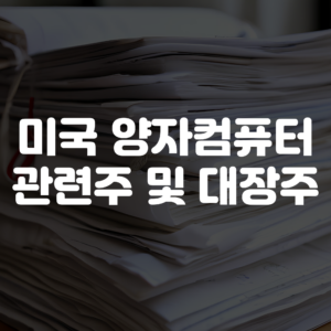 미국 양자컴퓨팅 관련주 및 대장주