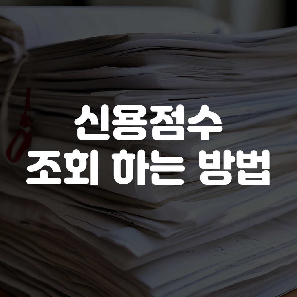 내 신용점수 조회 방법 KCB, NICE 1 내 신용점수 조회 방법 KCB, NICE