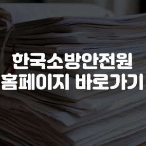 한국소방안전원 홈페이지 바로가기