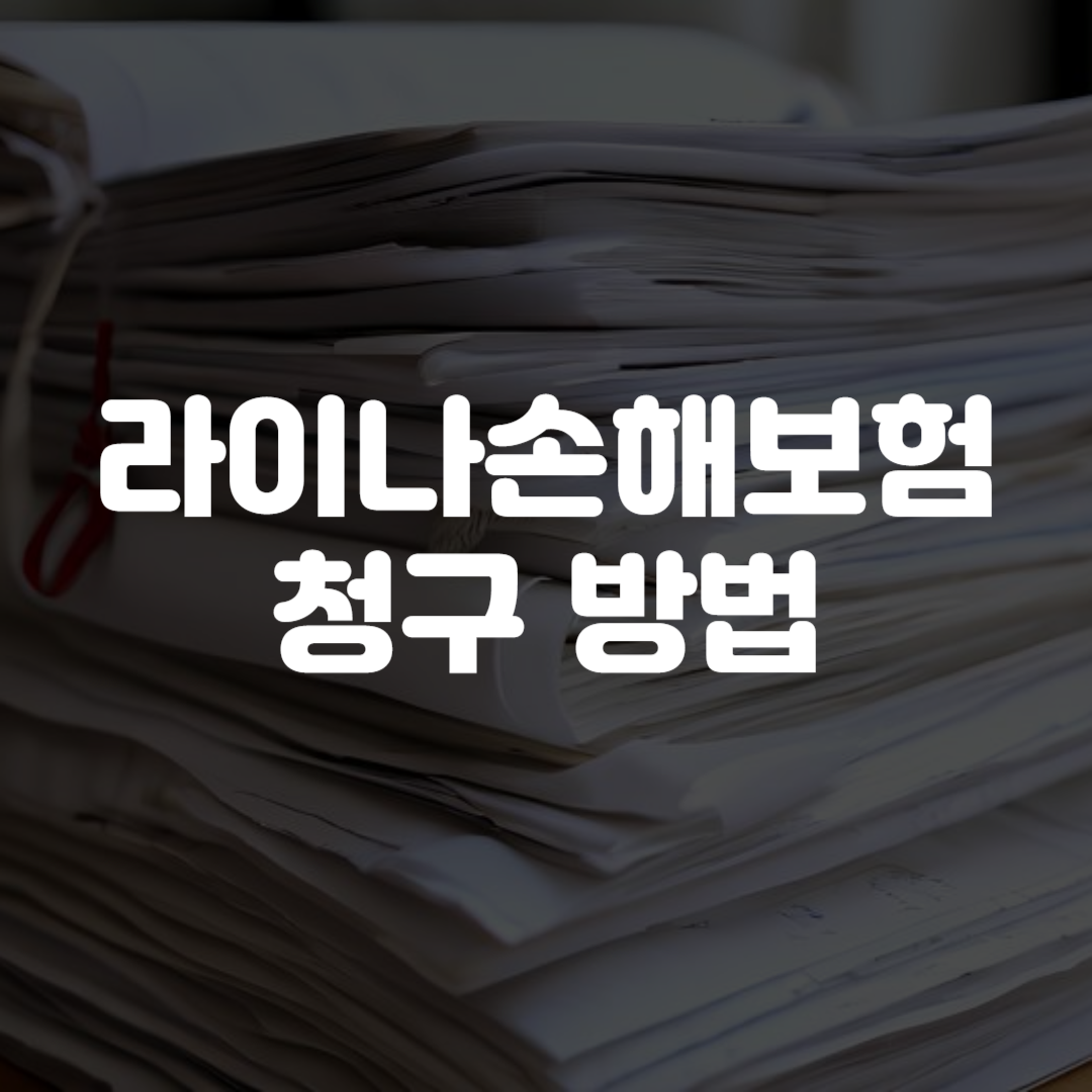 라이나손해보험 청구 방법