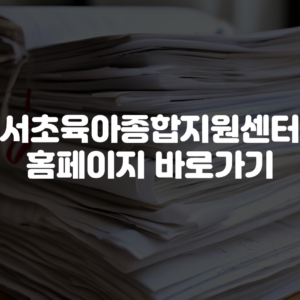 서초구육아종합지원센터 홈페이지 바로가기