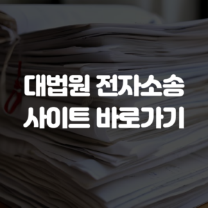 대법원 전자소송 사이트 바로가기