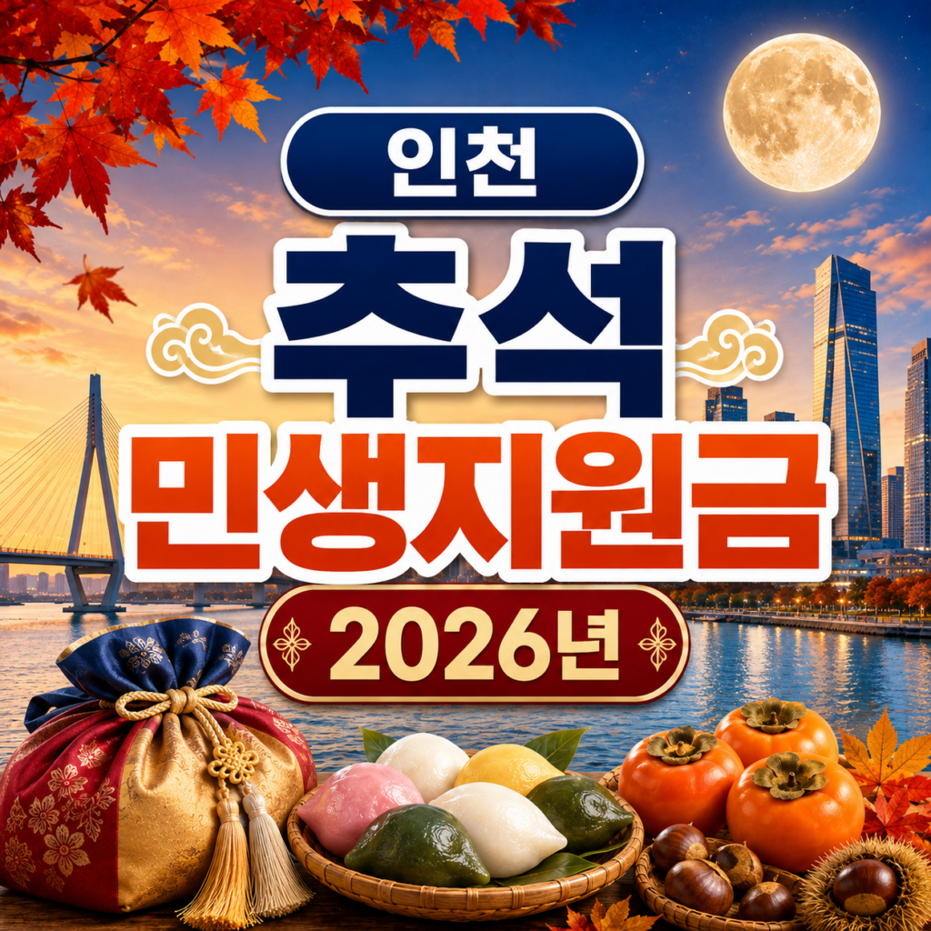 인천 추석 민생지원금 2026년 신청방법 금액 기간 조건 1 인천 추석 민생지원금 2026년 신청방법 금액 기간 조건